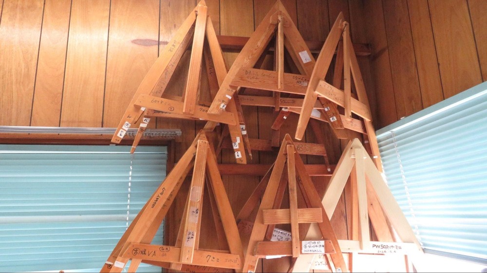 傘の制作に使用する型